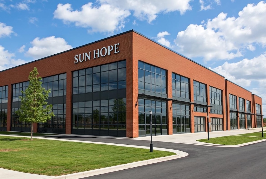 Sunhope company timeline showing growth milestones from 1993 to 2022